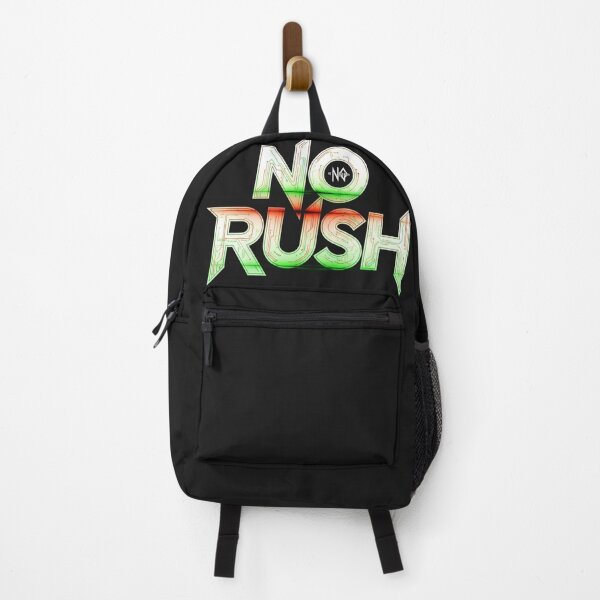 Item preview, NO RUSH Cyberpunk Future City Neon Glitch Aesthetic Art designed and sold by INNER WINNER YOU.