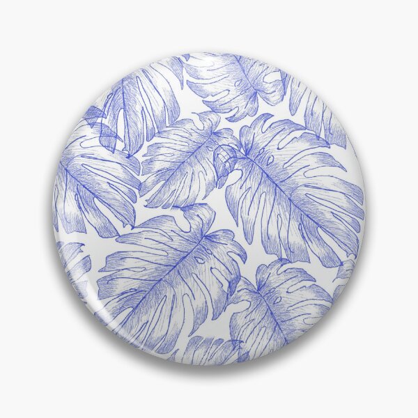 Artikelvorschau, Botanisches Muster der blauen Monstera-Blätter entworfen und verkauft von Nata-pattern.