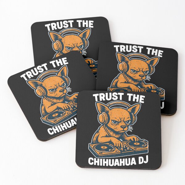 Item preview, Chihuahua DJ Retro Turntables Headphones Gift designed and sold by Pineapple-Tree.