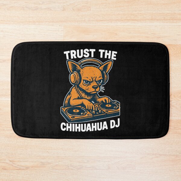 Item preview, Chihuahua DJ Retro Turntables Headphones Gift designed and sold by Pineapple-Tree.