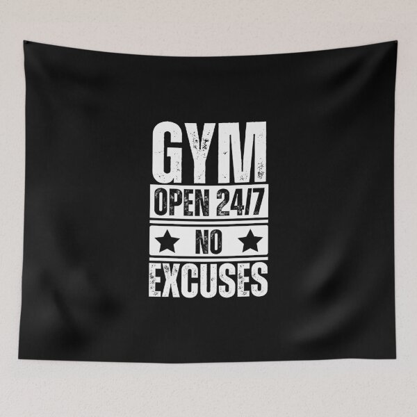 Item preview, Gym Open 24/7 No Excuses designed and sold by Dondonmart.