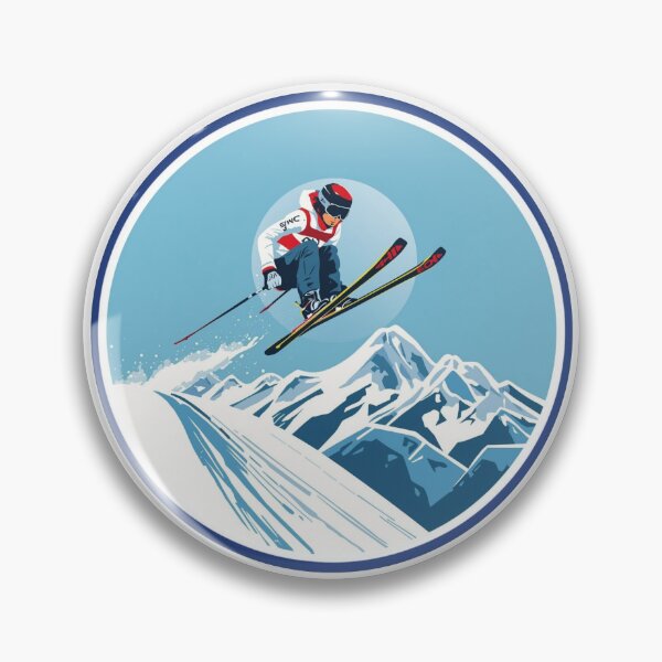 Item preview, Winter Sports Games Ski Jumping Competition Sticker designed and sold by colorleafz.