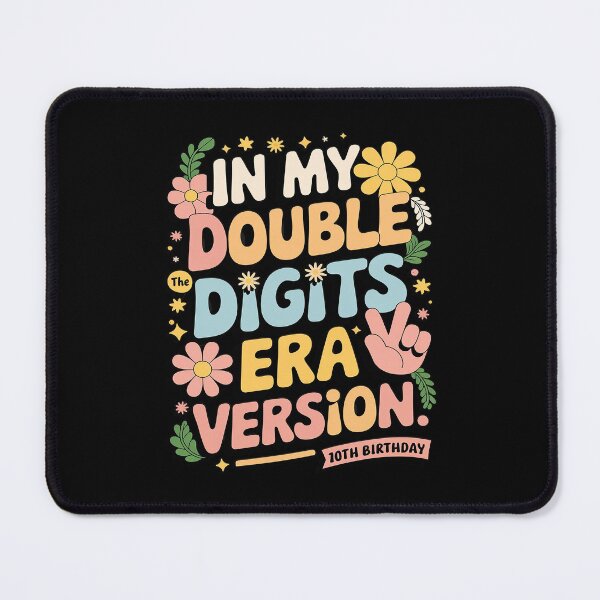 Item preview, In My Double Digits Era 10 Year Old 10th Birthday Version designed and sold by DigitaldeligArt.