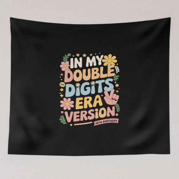 Item preview, In My Double Digits Era 10 Year Old 10th Birthday Version  designed and sold by DigitaldeligArt.