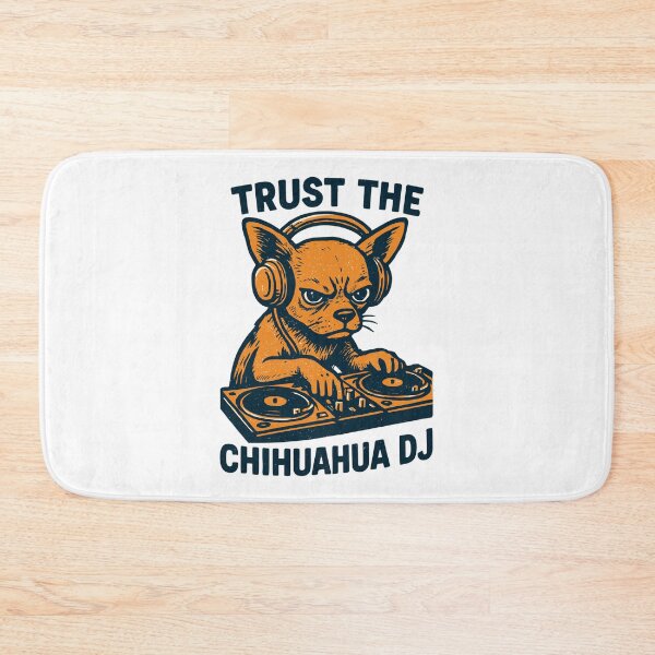 Item preview, Chihuahua DJ Retro Turntables Headphones Gift designed and sold by Pineapple-Tree.