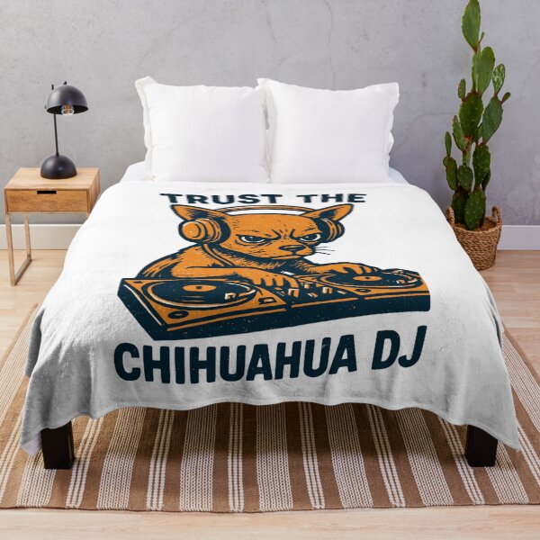 Item preview, Chihuahua DJ Retro Turntables Headphones Gift designed and sold by Pineapple-Tree.
