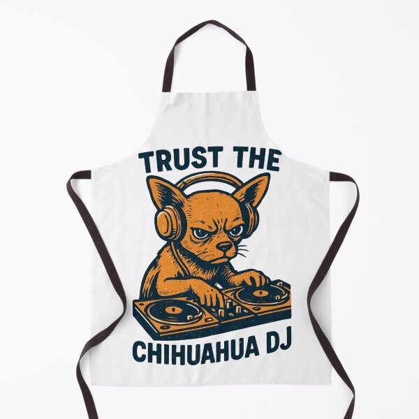 Item preview, Chihuahua DJ Retro Turntables Headphones Gift designed and sold by Pineapple-Tree.