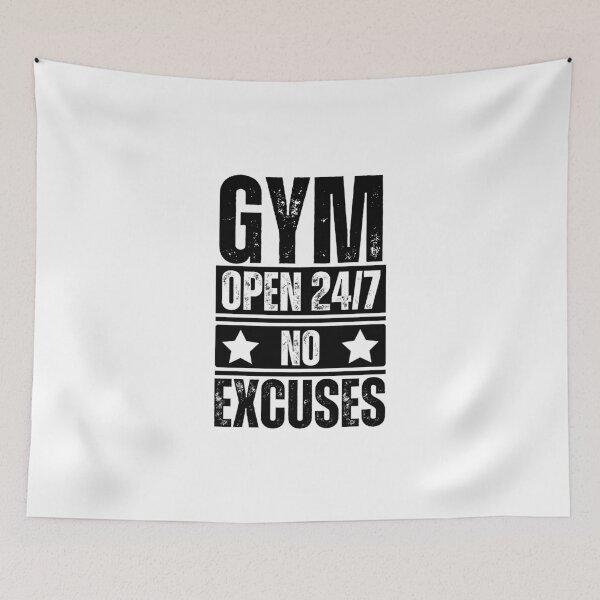 Item preview, Gym Open 24/7 No Excuses designed and sold by Dondonmart.