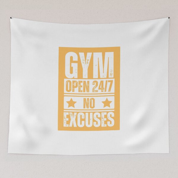 Item preview, Gym Open 24/7 No Excuses designed and sold by Dondonmart.