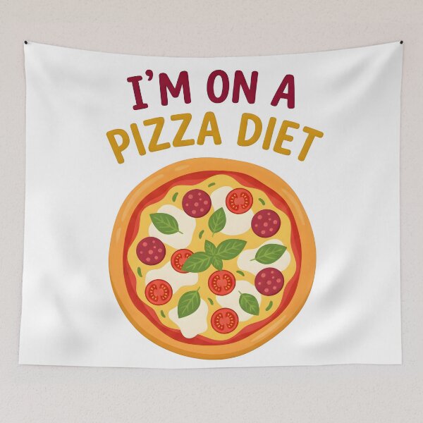 Item preview, pepperoni, pizza diet, i love pizza, fitness, foodie, pizza slice designed and sold by TrueArtVibes.