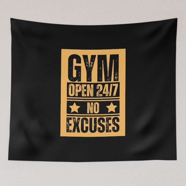 Item preview, Gym Open 24/7 No Excuses designed and sold by Dondonmart.