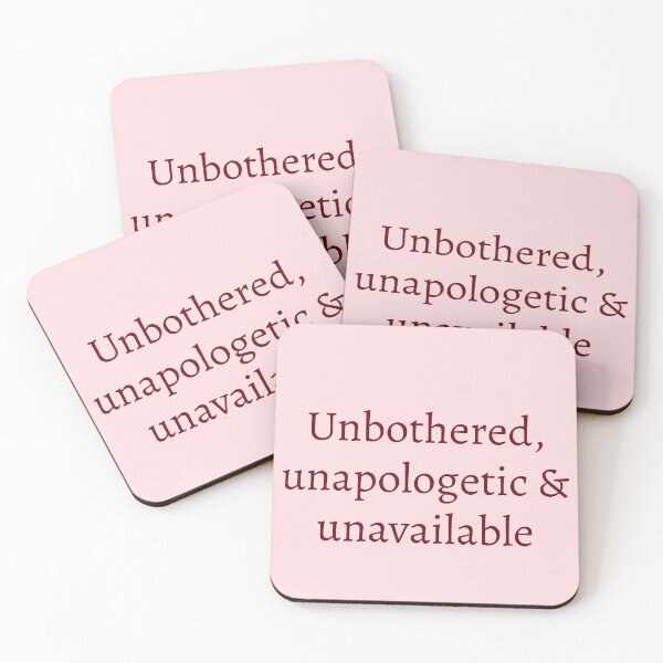 Item preview, Unbothered, unapologetic & unavailable  designed and sold by Creations by lyne.