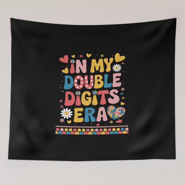 Item preview, In My Double Digits Era 10 Year Old 10th Birthday Girl  designed and sold by DigitaldeligArt.