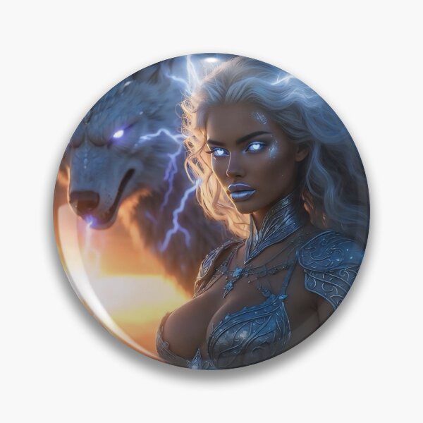 Item preview, Queen of Lightning - Elemental Queens of 2026 designed and sold by SunsetAngelsAI.