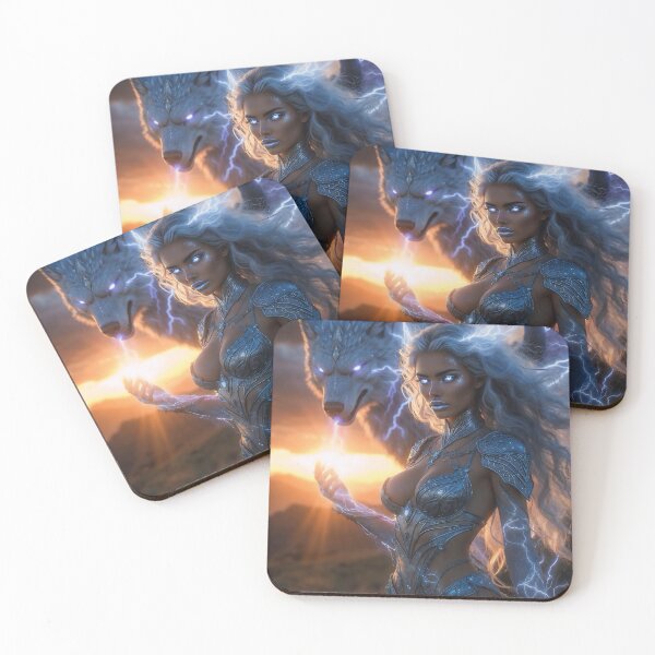 Item preview, Queen of Lightning - Elemental Queens of 2026 designed and sold by SunsetAngelsAI.
