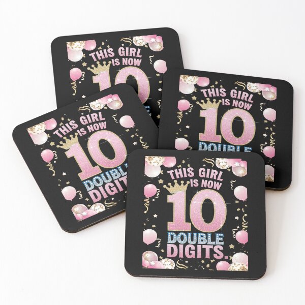 Item preview, In My Double Digits Era 10 Year Old 10th Birthday Girl1  designed and sold by DigitaldeligArt.
