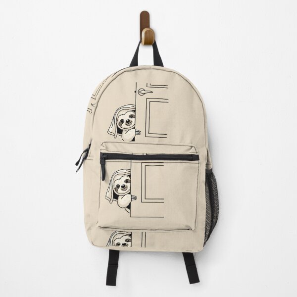 Item preview, Cute Sloth Peeking From Door Illustration designed and sold by aaljone007.
