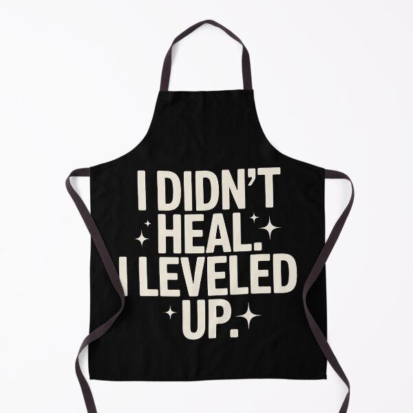 Item preview, I Didn't Heal I Leveled Up Funny Empowerment Sparkle Quote designed and sold by SplashTastic.