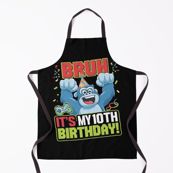 Item preview, It's My 10th Birthday 10 Years Old Gorilla Video Game  designed and sold by DigitaldeligArt.