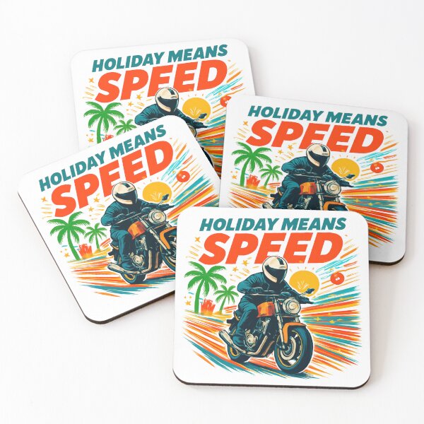 Item preview, Holiday Means Speed – Motorcycle Riding & Speed Mindset T-Shirt designed and sold by RMTrendy.