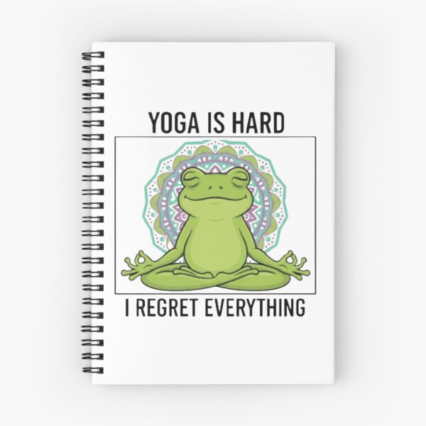 Item preview, Funny Yoga Frog Zen Meditation - "Still Can't Touch My Toes" - Namaste Gift Design designed and sold by Williams Anderson.