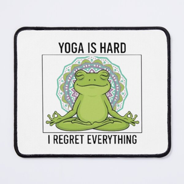 Item preview, Funny Yoga Frog Zen Meditation - "Still Can't Touch My Toes" - Namaste Gift Design designed and sold by Williams Anderson.