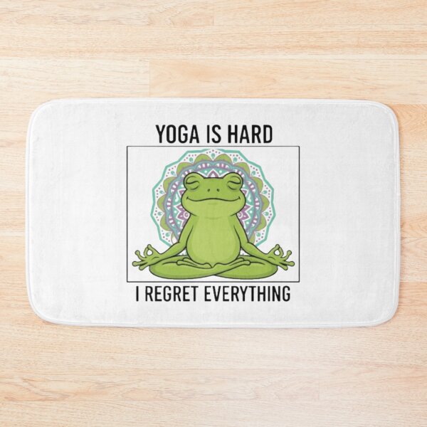 Item preview, Funny Yoga Frog Zen Meditation - "Still Can't Touch My Toes" - Namaste Gift Design designed and sold by Williams Anderson.