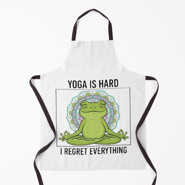 Item preview, Funny Yoga Frog Zen Meditation - "Still Can't Touch My Toes" - Namaste Gift Design designed and sold by Williams Anderson.