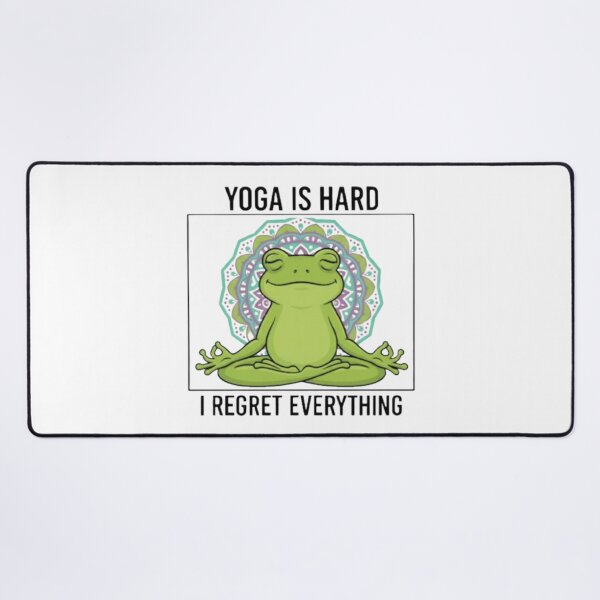 Item preview, Funny Yoga Frog Zen Meditation - "Still Can't Touch My Toes" - Namaste Gift Design designed and sold by Williams Anderson.
