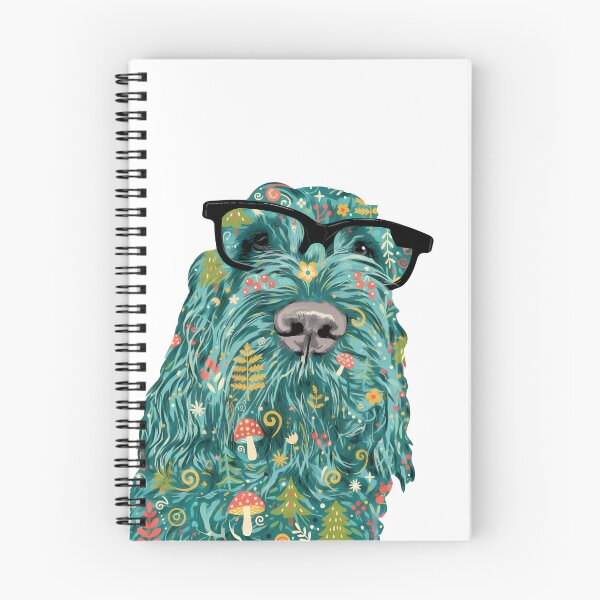 Item preview, Intellectual Italian Spinone – Dog with Glasses Scandinavian Folk Art by ©️ heidiannemorris designed and sold by FOLK ART FUSION by heidiannemorris.
