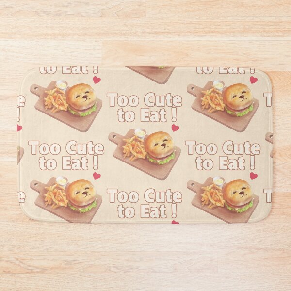 Item preview, Too Cute to Eat – Smiling Bichon Burger Art designed and sold by ZKOZKOHI.
