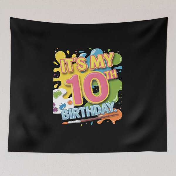 Item preview, It's My 10th Birthday Painting Art 10 Year Old Bday Artist  designed and sold by DigitaldeligArt.