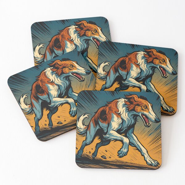 Item preview, Borzoi | Comics style - Cartoon designed and sold by ComicsFactory.