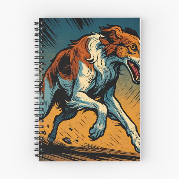Item preview, Borzoi | Comics style - Cartoon designed and sold by ComicsFactory.