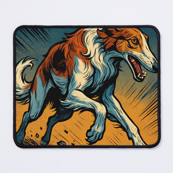 Item preview, Borzoi | Comics style - Cartoon designed and sold by ComicsFactory.