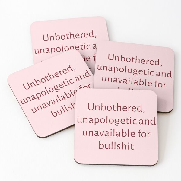 Item preview,  Unbothered, unapologetic & unavailable for bullshit  designed and sold by Creations by lyne.