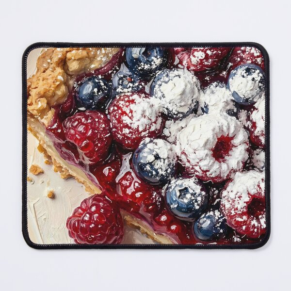 Item preview, Berry Tart Bliss - Heavy Impasto Oil Painting Art Deliciously Textured Gift for Bakers, Dessert Lovers, and Foodies designed and sold by LoliDesignShop.