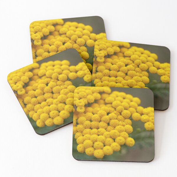 Item preview, Yellow tansy flower cluster designed and sold by Imagerisium.