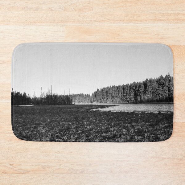 Item preview, Nearly frozen Ahvenlammi. Seitseminen 2025 bw designed and sold by Jouko Lehto Photography.
