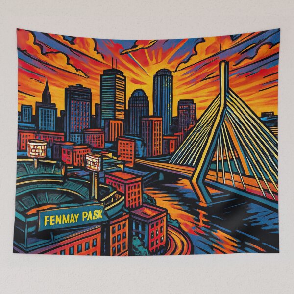 Item preview, boston, city | Comics style - Cartoon designed and sold by ComicsFactory.