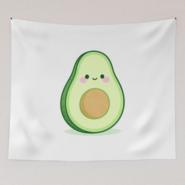 Item preview, Happy and Cute Avocado designed and sold by Serge-Design.