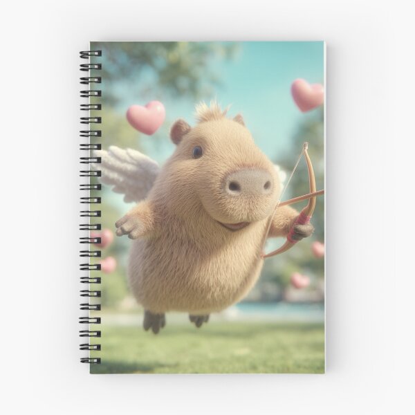 Item preview, Capybara Cupid in Love – Adorable Valentine Art designed and sold by Hakubiya.