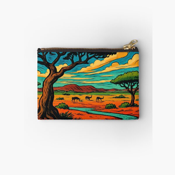 Item preview, Botswana landscape | Comics style - Cartoon designed and sold by ComicsFactory.