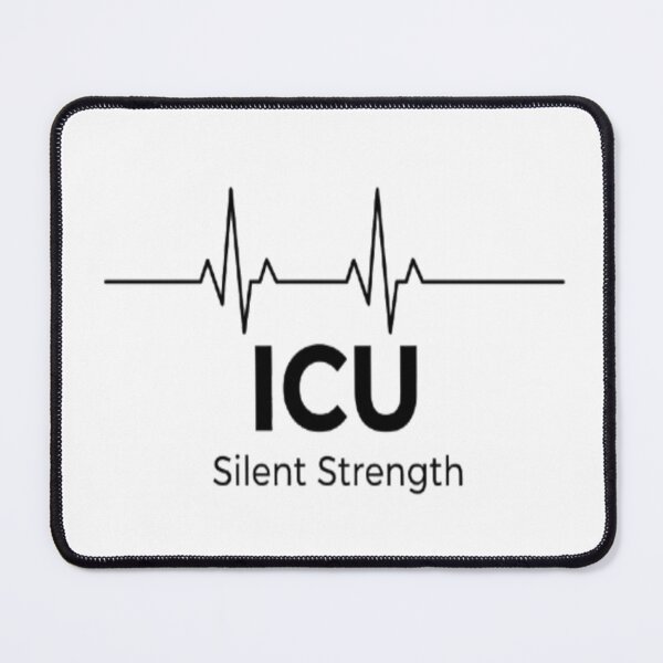 Item preview, ICU – Silent Strength Nurse Graphic Design designed and sold by ZentraVibe.