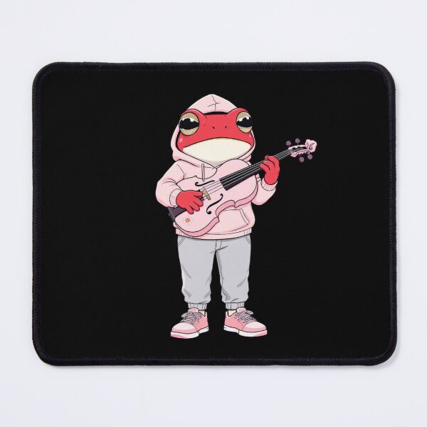 Item preview, Soft Pink Violin Aesthetic Frog – Cute Pastel Frog Music Illustration designed and sold by ColorSplash123.