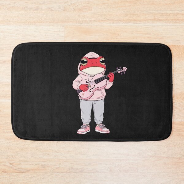 Item preview, Soft Pink Violin Aesthetic Frog – Cute Pastel Frog Music Illustration designed and sold by ColorSplash123.
