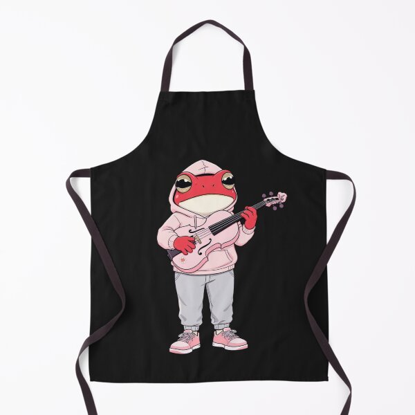 Item preview, Soft Pink Violin Aesthetic Frog – Cute Pastel Frog Music Illustration designed and sold by ColorSplash123.