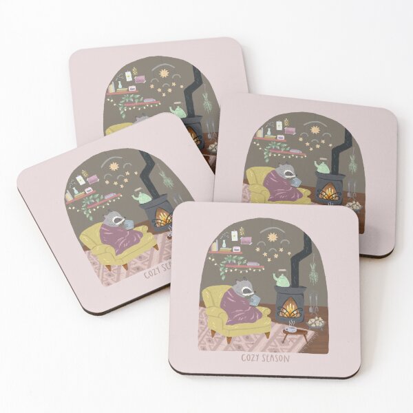 Item preview, Cozy Season Raccoon designed and sold by pinapurri.