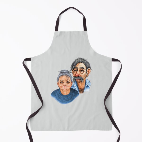 Item preview, Cute "Hillbilly" Couple, Drawing, Long Marriage, Caricature designed and sold by JoyfulWhimsy.