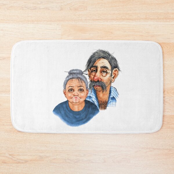Item preview, Cute "Hillbilly" Couple, Drawing, Long Marriage, Caricature designed and sold by JoyfulWhimsy.